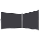 237 x 63 Inch Patio Retractable Double Folding Side Awning Screen Divider by LJGDeals