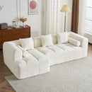 Sectional Free Combined Sofa With 2 Side Pockets by HouseOfZazla
