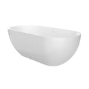 63 Inch Artificial Stone Solid Surface Freestanding Bathtub