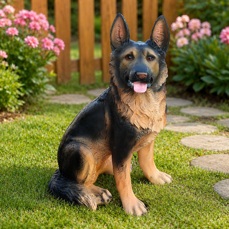 Outdoor Dog Statues German Shepherd Dog Statue for Garden, photo 8 of 10