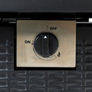 28-inch Iron Square Propane Fire Pit Table