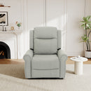 Manual Recliner Chair With 270 Degree Swivel, Massage & Heating, Dual Reclining Positions by Unique Piece Furniture