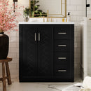 Bathroom Vanity With Sink, Storage Cabinet, Freestanding Set With 3 Drawers & Soft Closing Doors by Unique Piece Furniture