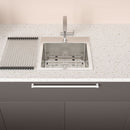 Premium Laundry Drop In Utility Sink 16 Gauge Stainless Steel, Topmount