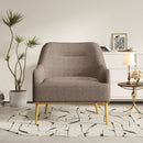 Modern Elegance Accent Chair With Curved Backrest by HouseOfZazla