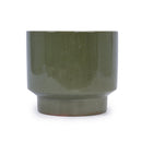 3 Pieces Ceramic Flowerpot Set - Antique Light Green
