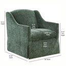 Luisa - Skirted Swivel Accent Chair by HouseOfZazla