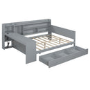 Daybed With 3 Drawers USB Ports And Desk