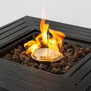 28-inch Iron Square Propane Fire Pit Table