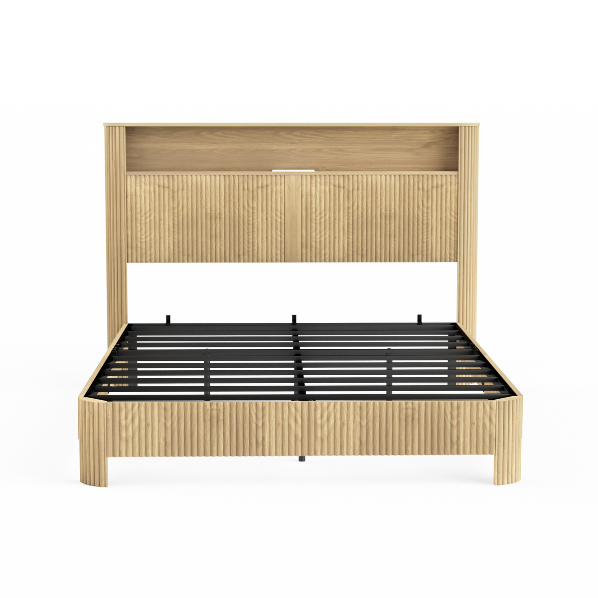 Queen Size Bed Frame With Storage Headboard, photo 7 of 10