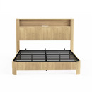 Queen Size Bed Frame With Storage Headboard