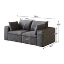 71" Cloud Sofa in Corduroy Fabric