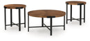Crosstrail - Occasional Table Set (Set of 3) - Brown by Unique Piece Furniture