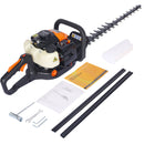 26cc 2 cycle gas powered hedge trimmer, double sided blade 24",recoil gasoline trim blade