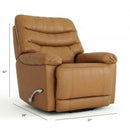 Oslo Antelope - Swivel Glider Recliner With Manual Footrest by HouseOfZazla