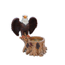 Majestic Eagle Garden Planter Pot on Tree Stump Base by HouseOfZazla