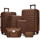 6 Piece Luggage Set with Duffel Bags and Expandable Suitcases