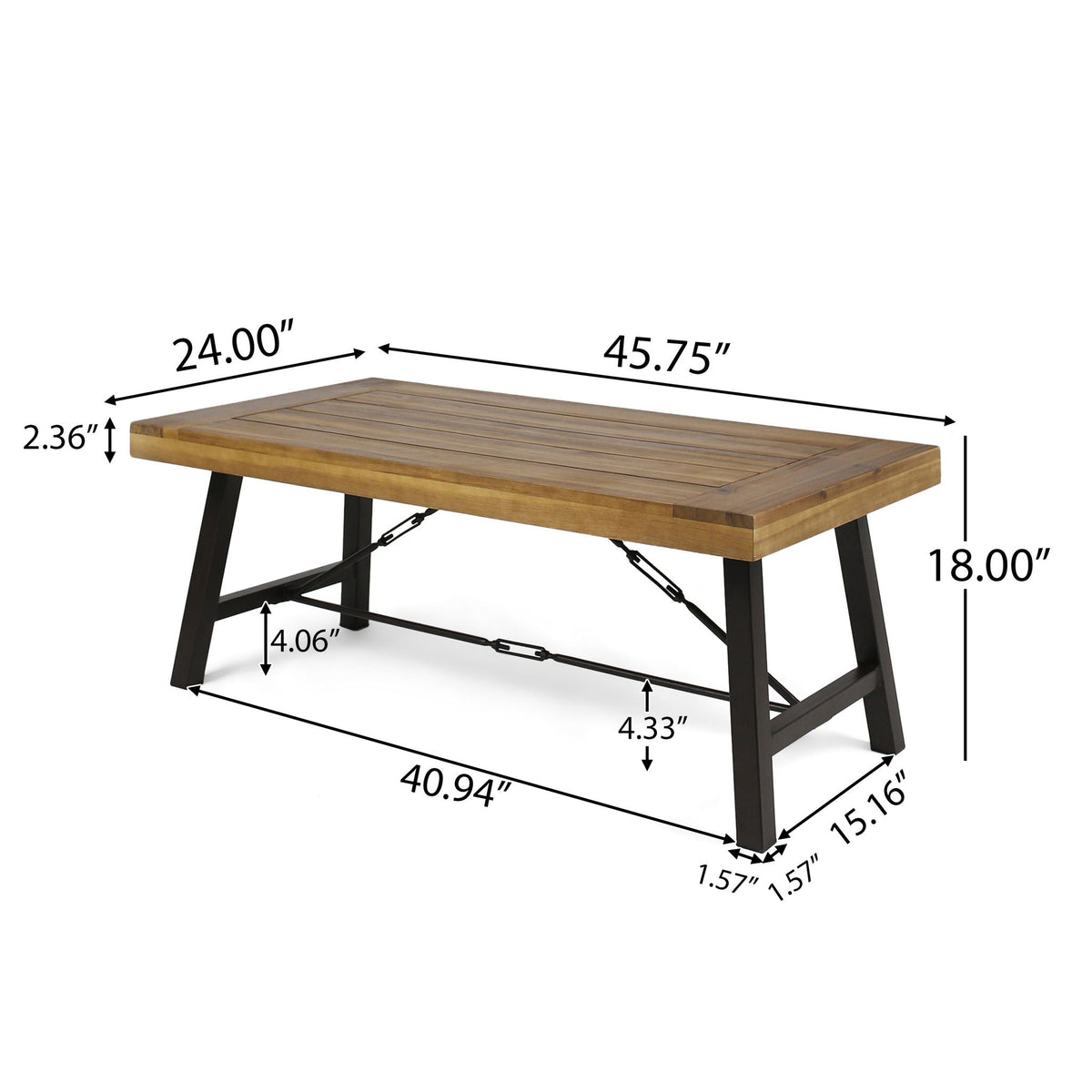 Outdoor Coffee Table - Teak, photo 8 of 9