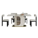 Modern Dining Table Set With Storage, Includes Chairs by HouseOfZazla