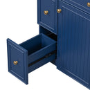 Transitional Style Bathroom Vanity Cabinet With Ceramic Sink by HouseOfZazla