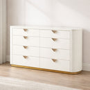 La Pierre - 6 Drawer Dresser - Beige by HouseOfZazla