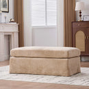 Ottoman Foot Stool With Metal Legs