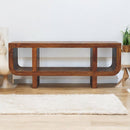 Orion - Curved Media Unit - Brown by HouseOfZazla