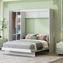 Murphy Wall Bed With Shelves, Wardrobe And LED Lights by Unique Piece Furniture