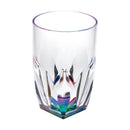 Rainbow Diamond Acrylic Glasses Drinking (Set of 4) Hi Ball 17Oz, Bpa Free Plastic Cocktail Glasses - Clear by HouseOfZazla