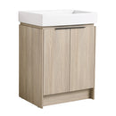 24 Inch Bathroom Vanity With Ceramic Basin (KD-Packing)