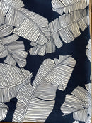 2 Pack Outdoor Throw Pillows, Waterproof & Fade-Resistant (18x18 Inch, Blue Leaf)
