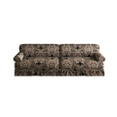 Luxuriously Comfortable Cloud Couch With Elegant Rolled Arms & Pleated Skirt Design by HouseOfZazla
