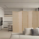 6 Panel Room Divider, Bamboo-Woven Folding Screens