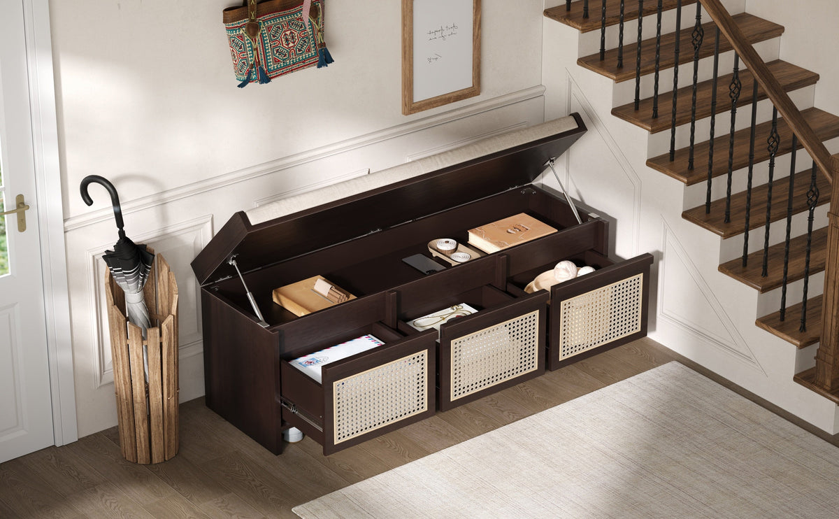 TREXM 48" Entryway Shoe Bench, photo 7 of 10