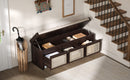 TREXM 48" Entryway Shoe Bench