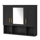 Modern Wall Mounted Medicine Cabinet With Adjustable Shelves, Soft Close Doors, High Define Mirror