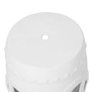 Elegant Glazed Ceramic Drum Stool Indoor / Outdoor Side Table Accent Garden Stool - White by HouseOfZazla