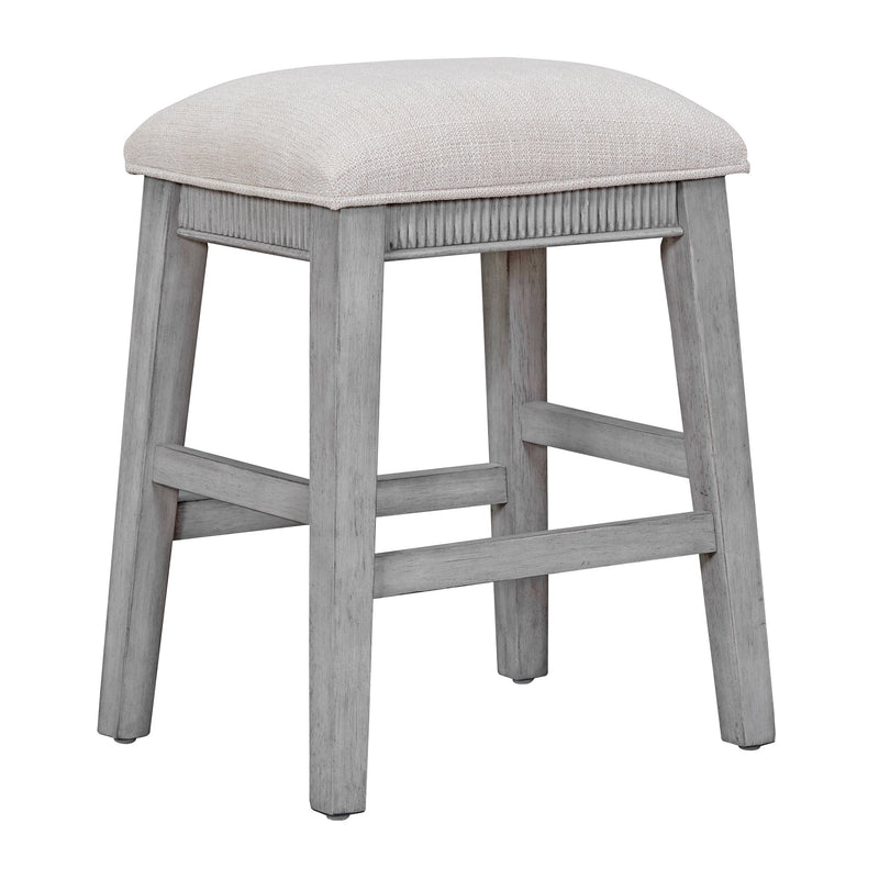 4-piece Dining Bar Table Set with 3 Upholstered Stools, Multifunctional Dining Table with 3 Drawers (Gray)