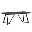 Rectangular Dining Table For 6 - 8 People - Black by HouseOfZazla
