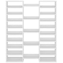 14 Tier Shoe Storage Cabinet With 23 Open Cubbies, 46 Pairs Capacity Entryway Organizer - White by HouseOfZazla