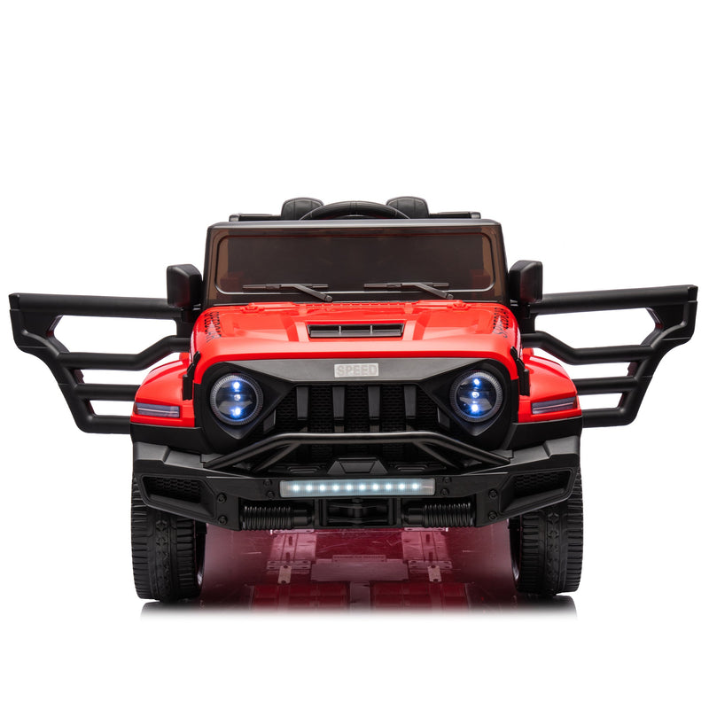 24V Ride On Car for Kids Battery Powered Ride On 4WD Toys with Remote Control,Parents Can Assist in Driving,Music and Lights,Five-Point Safety Belt,Rocking chair mode for back-and-forth swinging