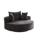 55'' Chenille Foam Single Swivel Chair