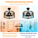 20'' Cage Ceiling Fan With Remote Control by HouseOfZazla