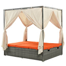 Adjustable Sun Bed With Curtain,High Comfort,With 3 Colors