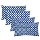 4 Pack Outdoor Lumbar Pillow with Inserts, 12x20 Inch