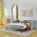 Upholstered Daybed With Trundle With Vertical Stripes by HouseOfZazla