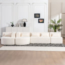 Upholstered Sofa Free Combined Sofa Couch With 2 Chaise Lounge And Five Back Pillows For Living Room by HouseOfZazla