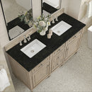 James Martin Lorelai 60" Double Bathroom Vanity, Whitewashed Oak