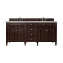 James Martin Brittany 72" Double Bathroom Vanity, Burnished Mahogany