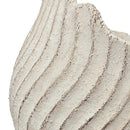 11.5x7x7' Sand and Cement Nautilus Shell Planter with Textured Beige Finish by HouseOfZazla